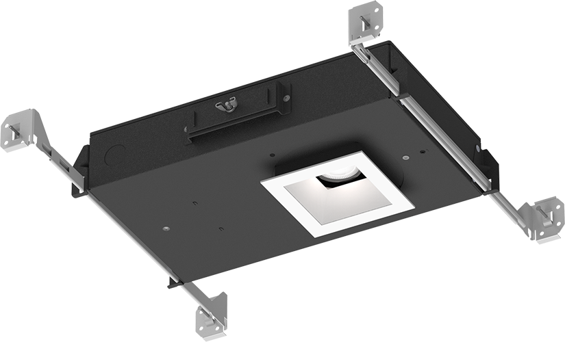 Square Trim Downlights Shallow Plenum