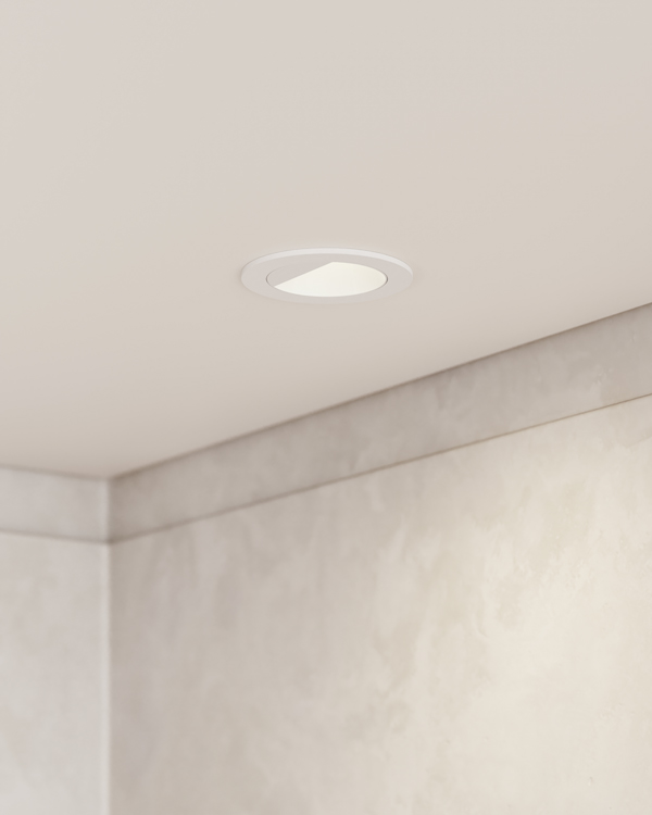 3" Fixed Remodel IC Wall Wash Round Trim Recessed Lighting