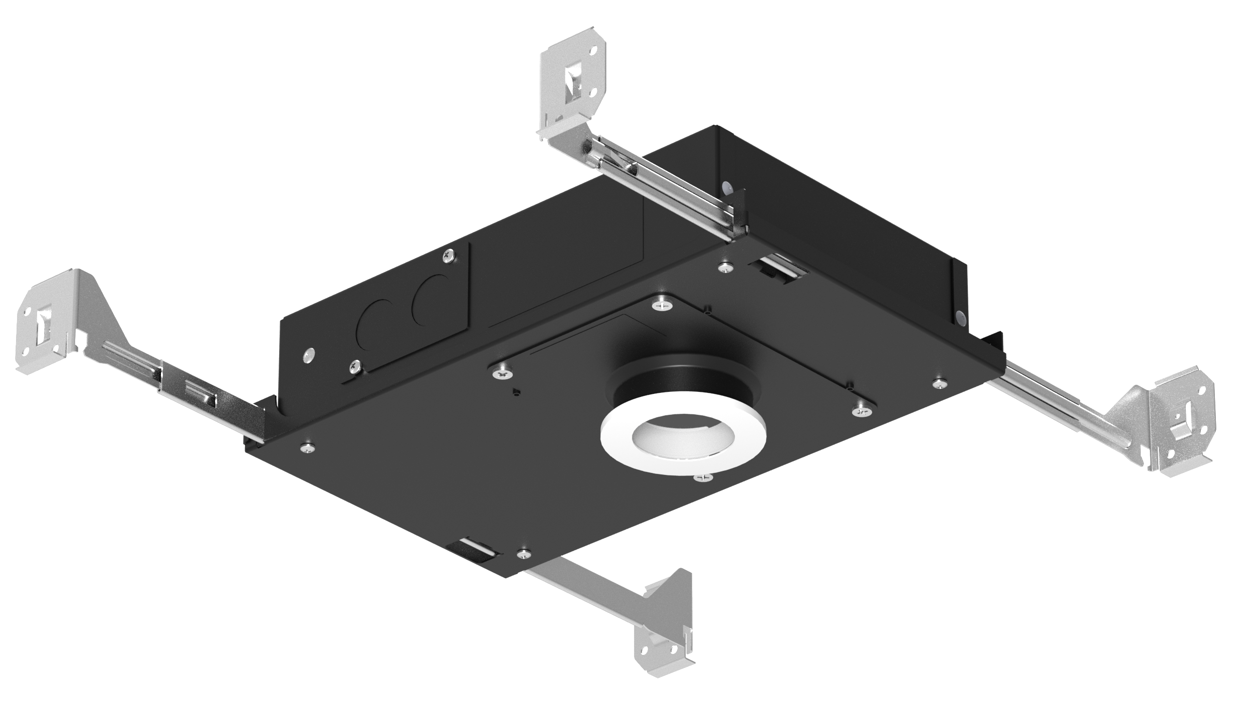 1" Fixed Shallow Plenum Adustable IC Wet Regressed Round Trim Recessed Lighting
