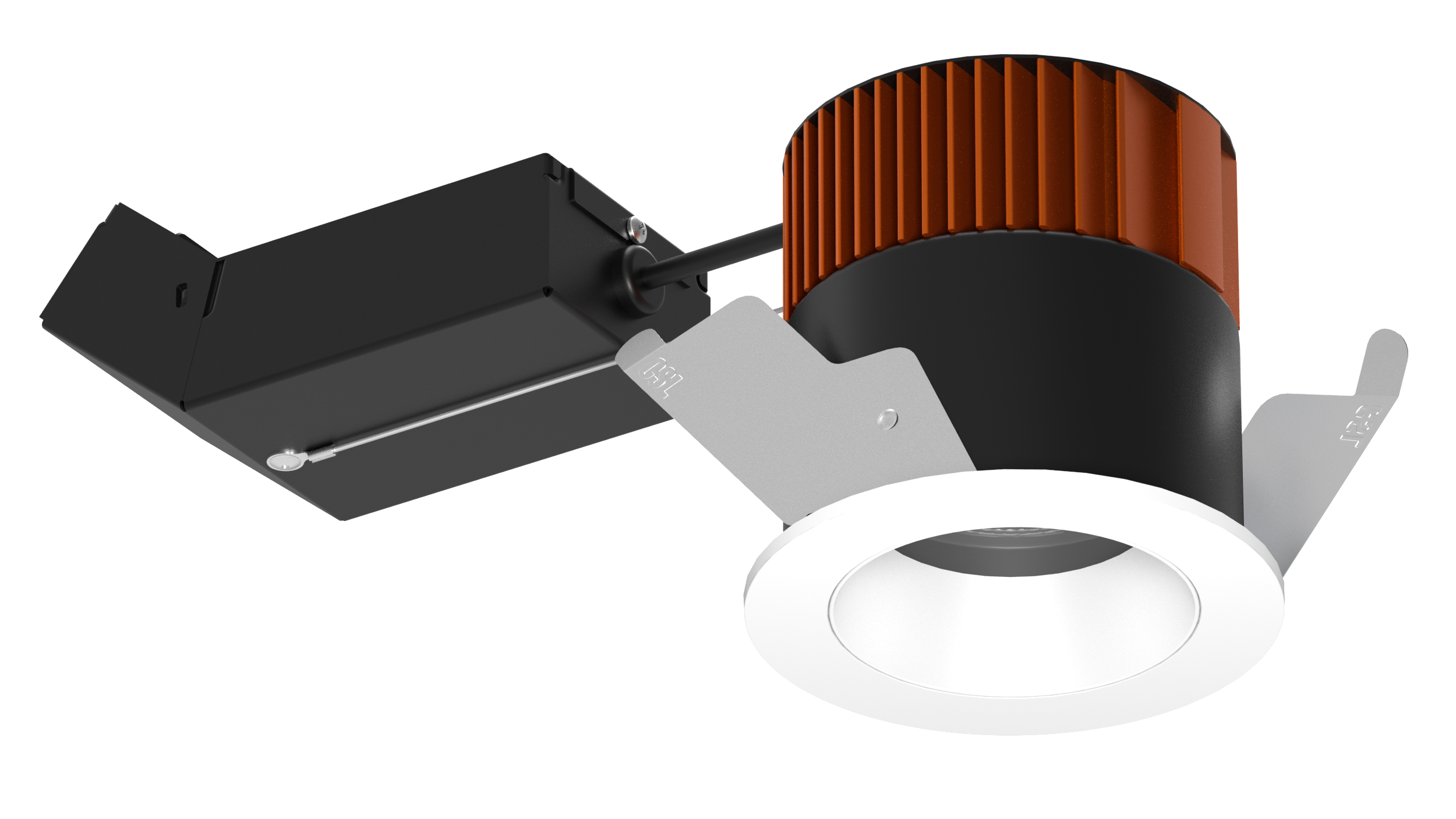 3" Fixed Lower Lumen Remodel IC Dead Front Round Trim Recessed Lighting