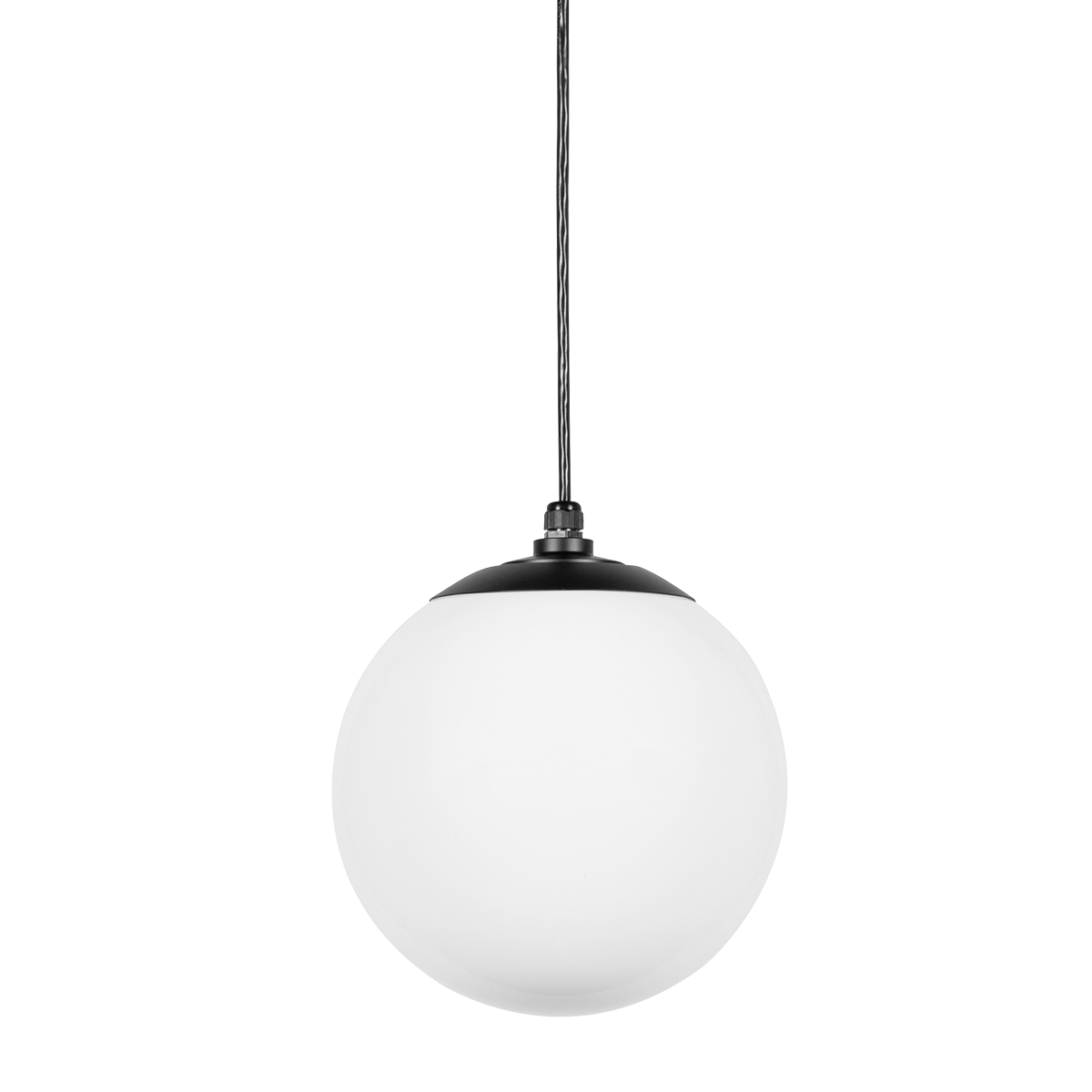 12", M-Base, Matte Black, Pendant 8' Black Cord RLM Lighting