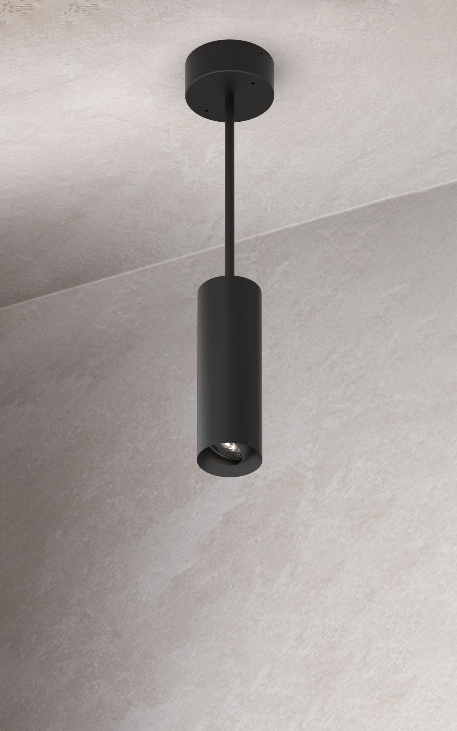 3" Round Adjustable Lens Pendant LED Cylinder Lighting