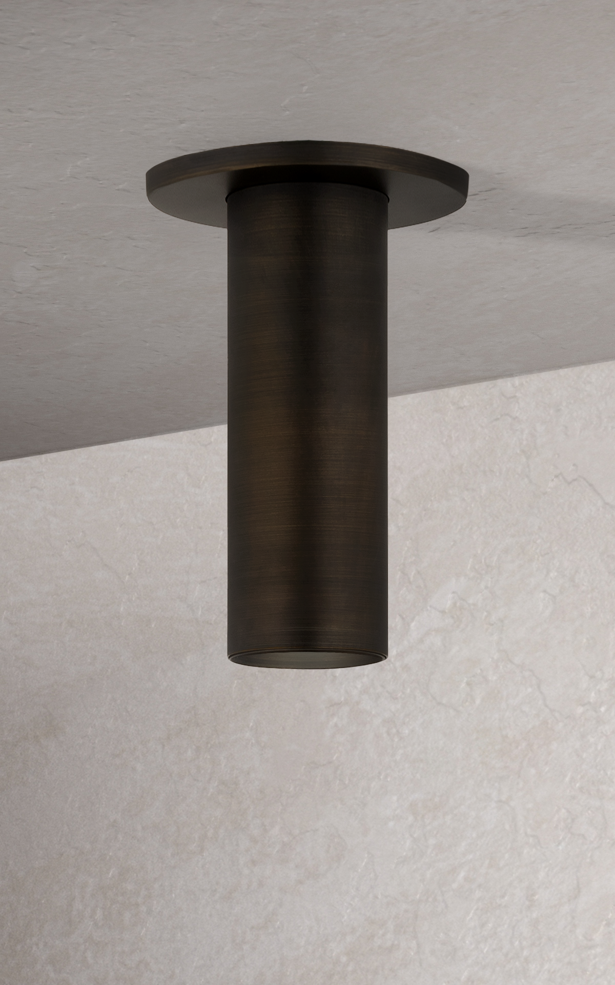 Luxe Flush Mount 2" in Distressed Bronze Lighting