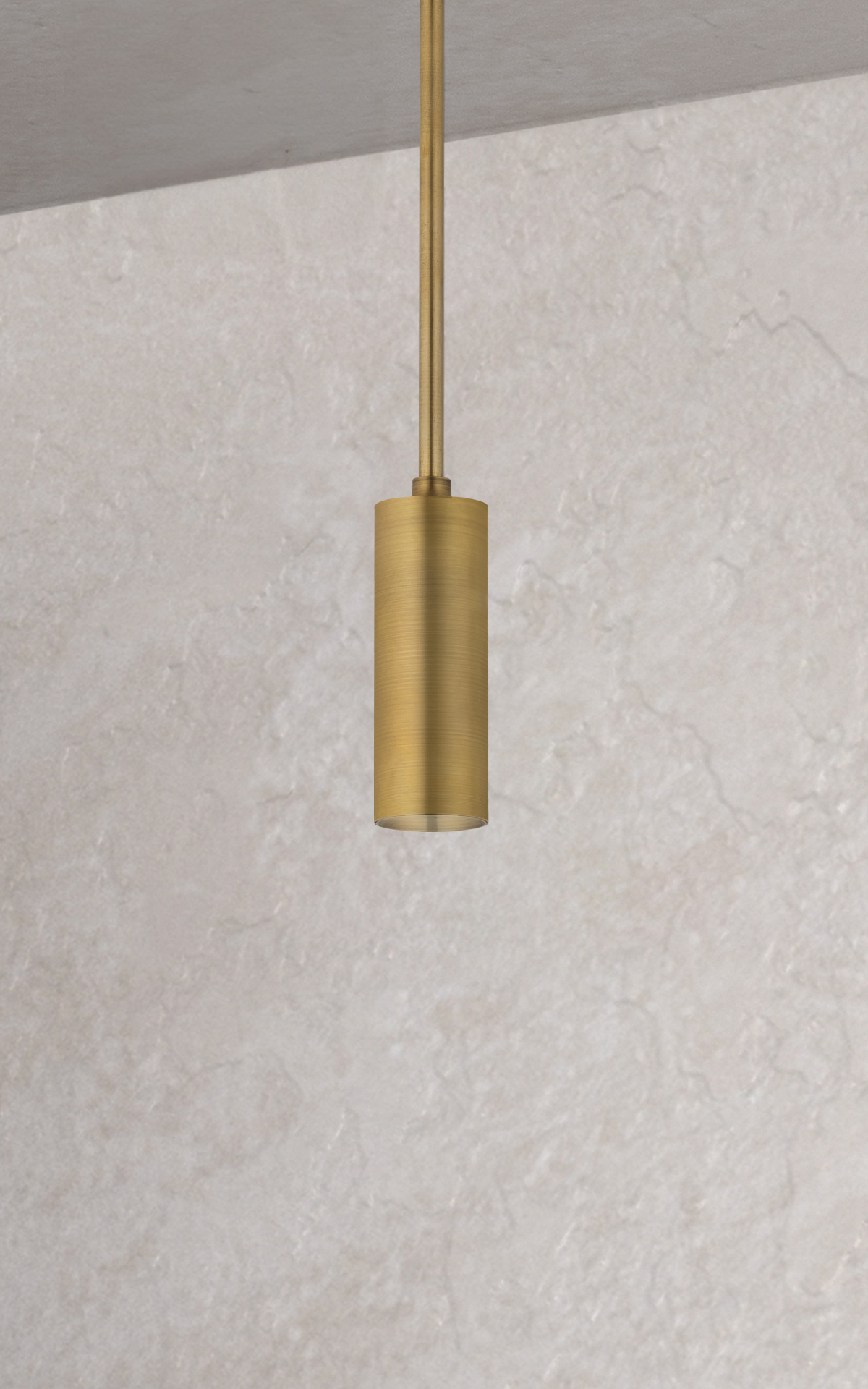 Luxe Pendant 2" in Patina Brass Lighting