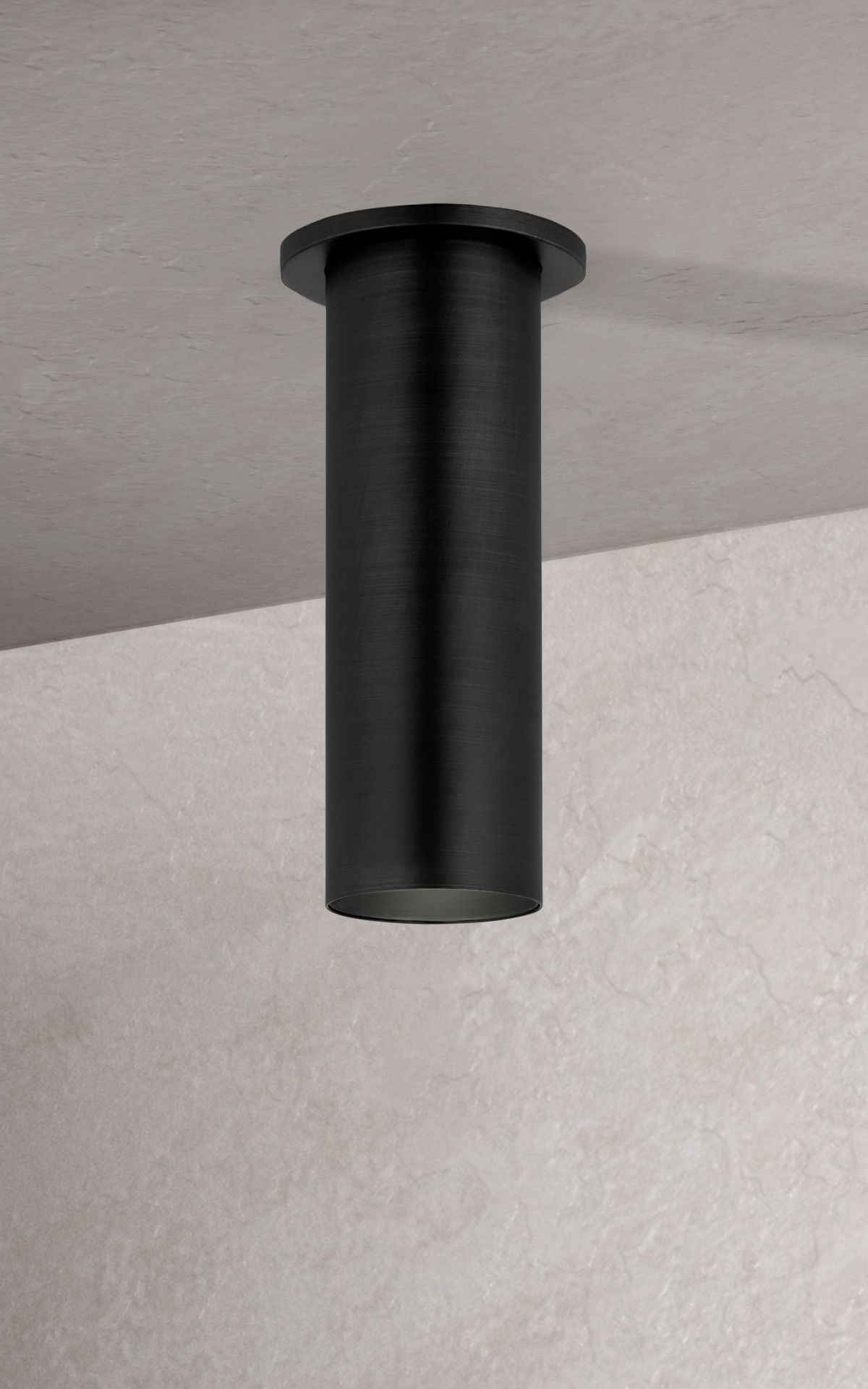 Luxe Flush Mount 3" in Matte Black Lighting