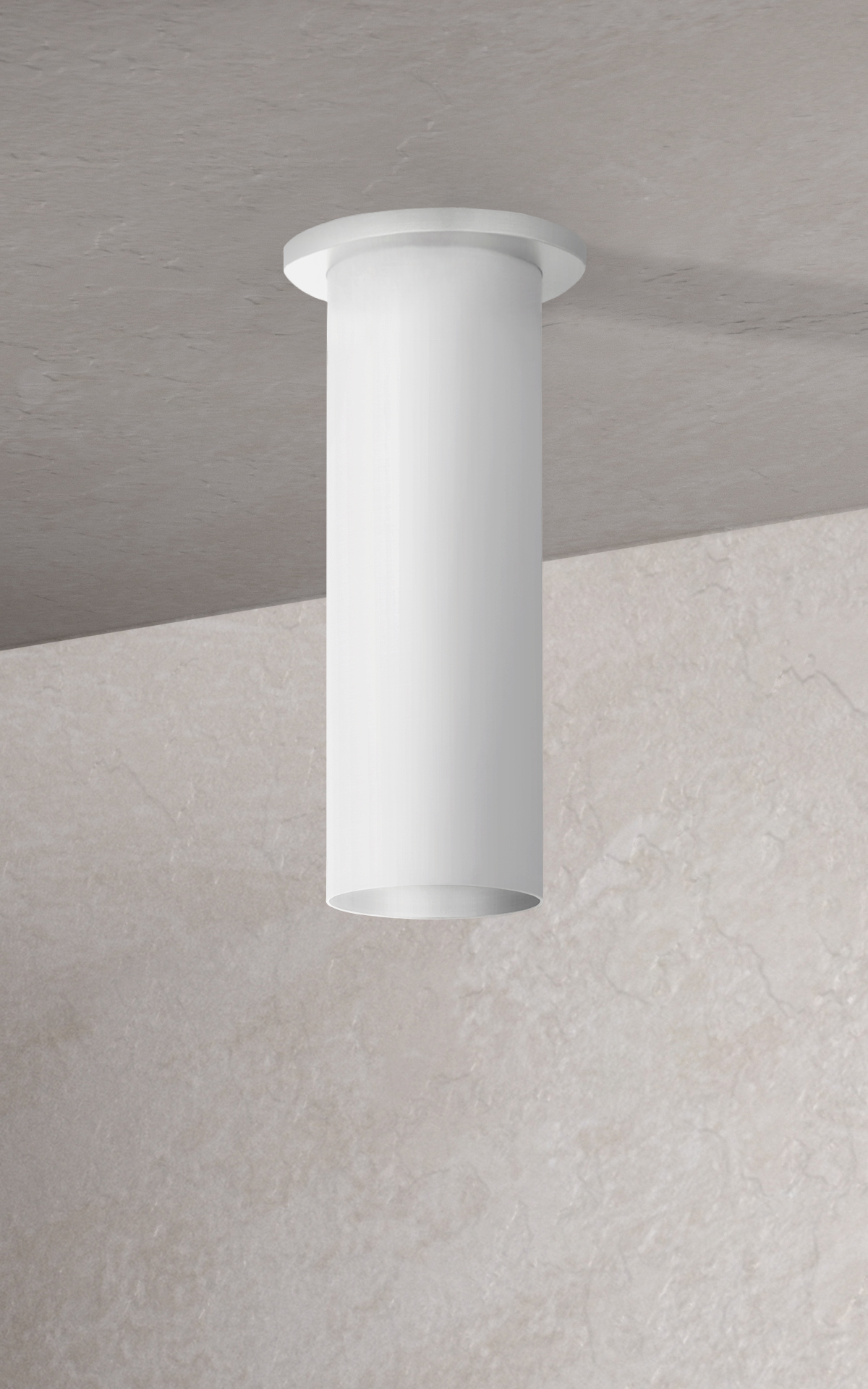 Luxe Flush Mount 3" in Semi Gloss White Lighting