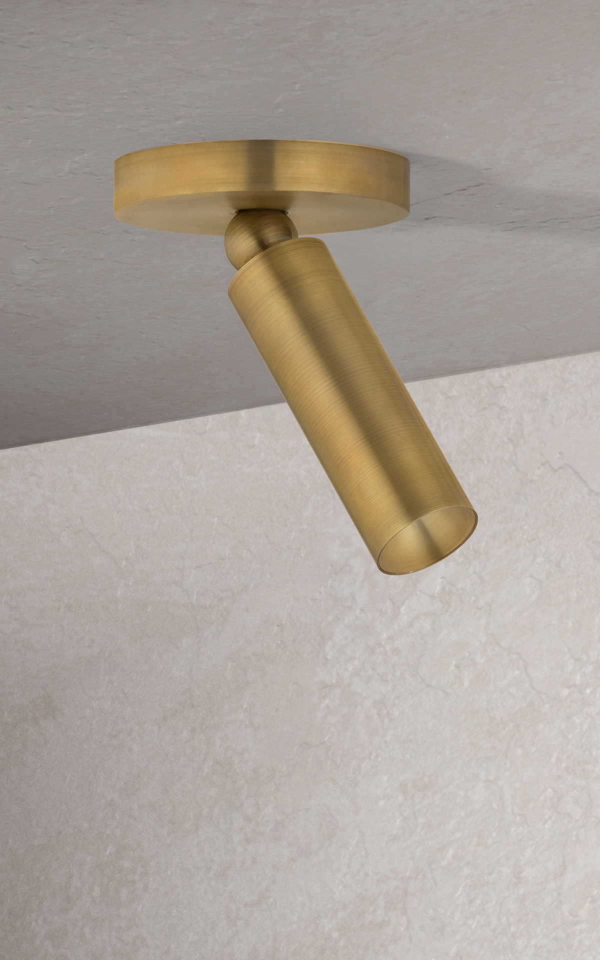 Luxe Pivot in Patina Brass Lighting