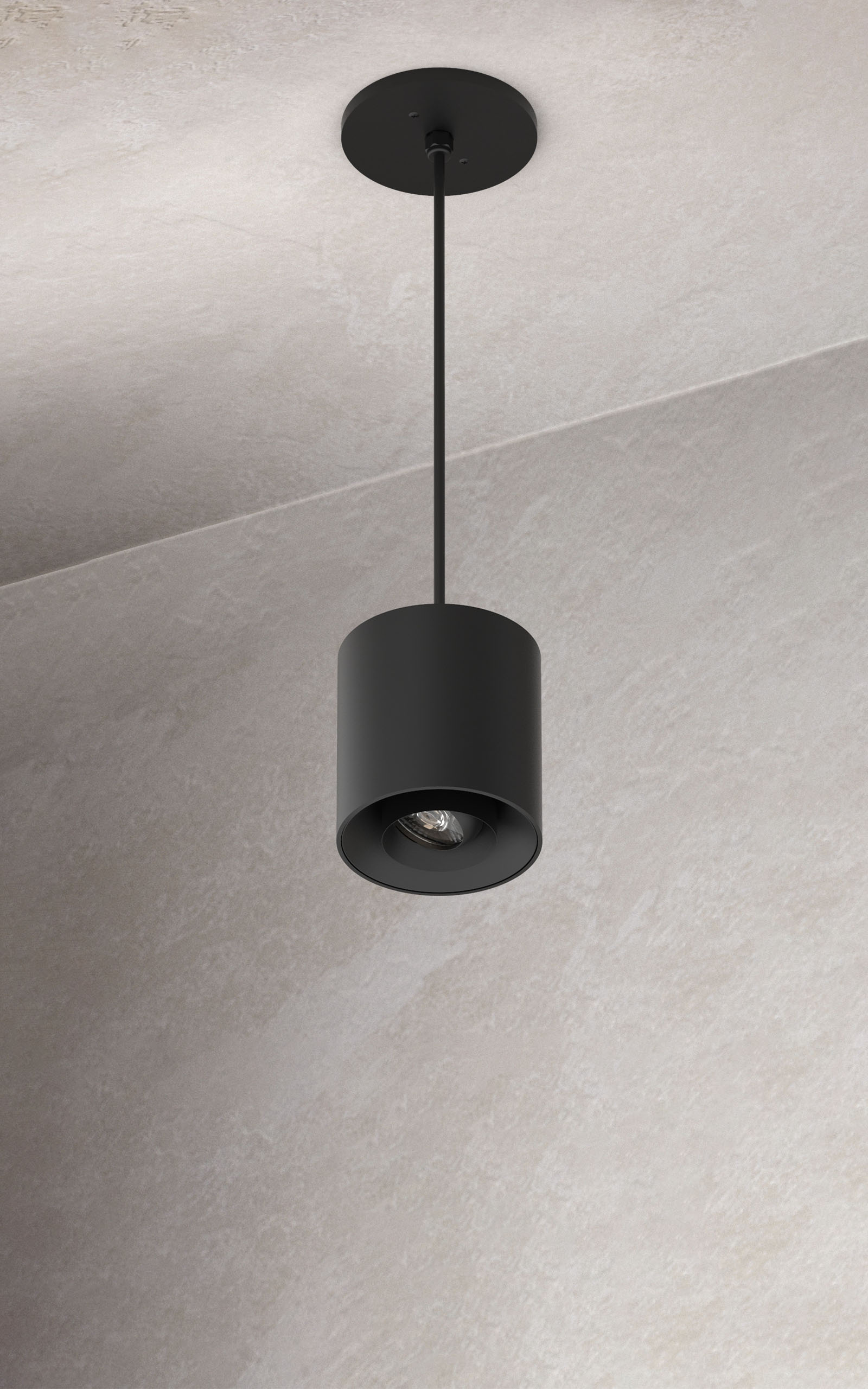 6" Round Adjustable Lens Pendant LED Cylinder Lighting