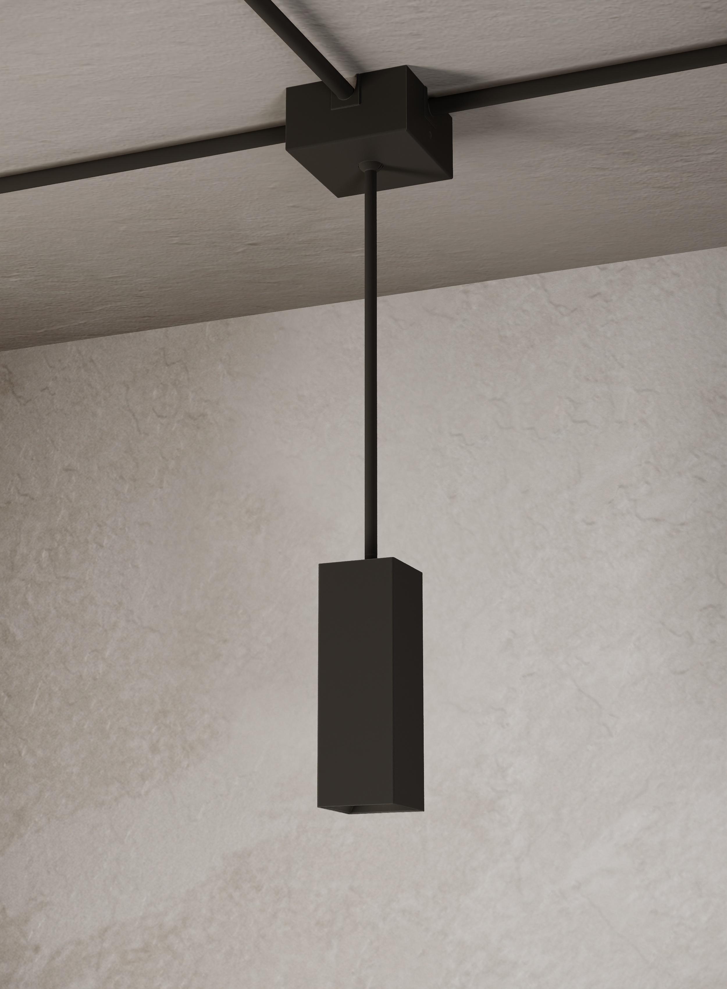 3" Square Conduit Stem Mount Lighting