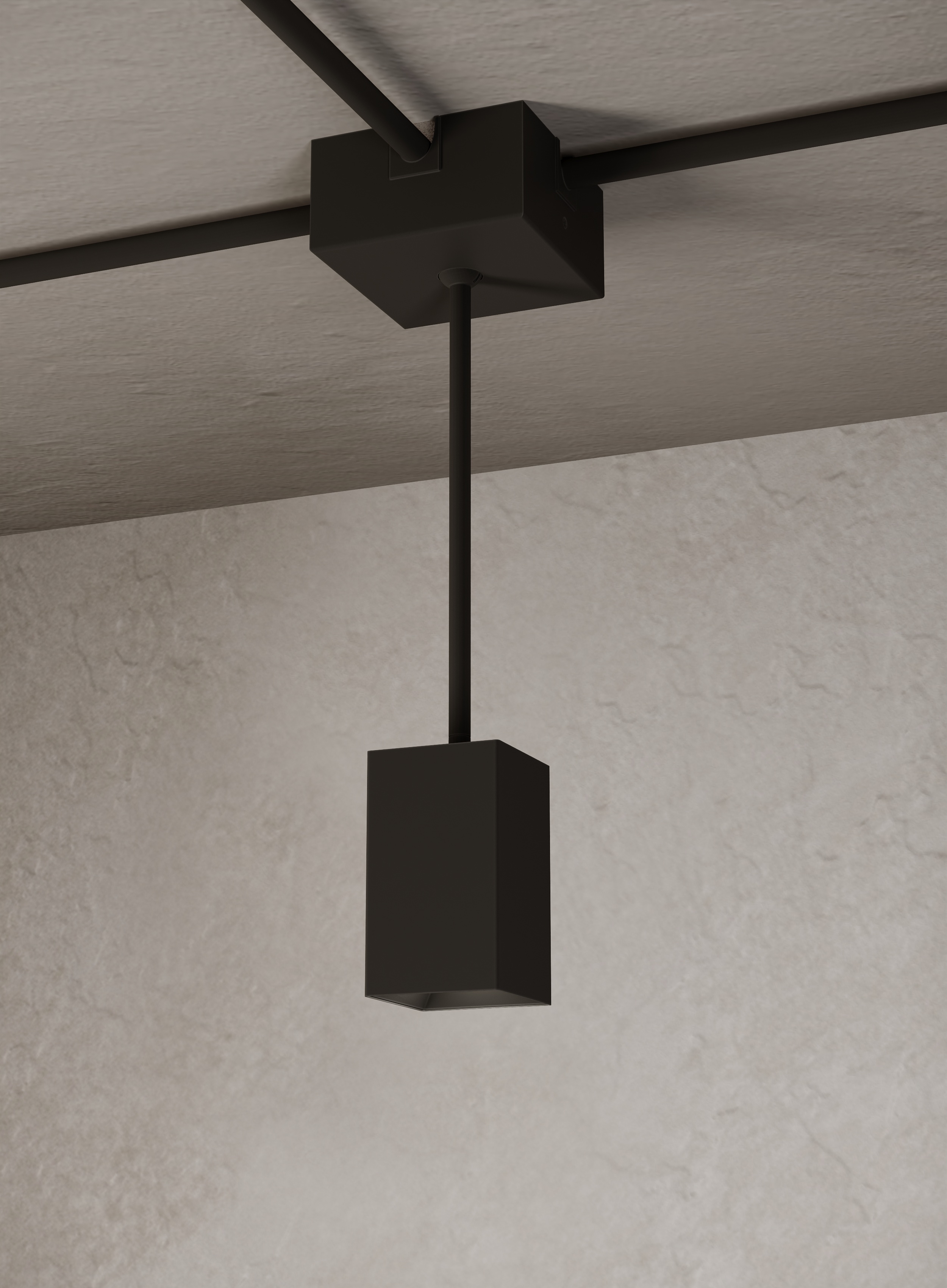 3" Square Conduit Stem Mount Lighting